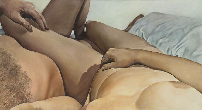Touch, an erotic painting by Joan Semmel